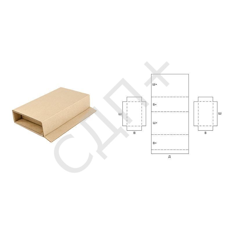 0610 - коробка жесткого типа с откидной крышкой